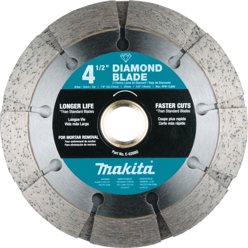 Makita E-02680 41/2" Dual Sandwich Diamond Tuck Point Blade