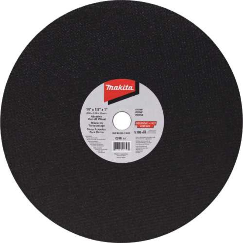 Makita 965-210-222 14" x 1/8" x 1" Abrasive CutOff Wheel, Masonry, 10/pk