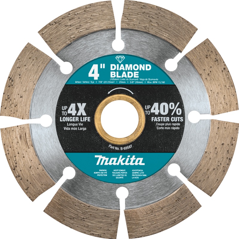 Makita B-69587 4" Diamond Blade, Segmented, General Purpose