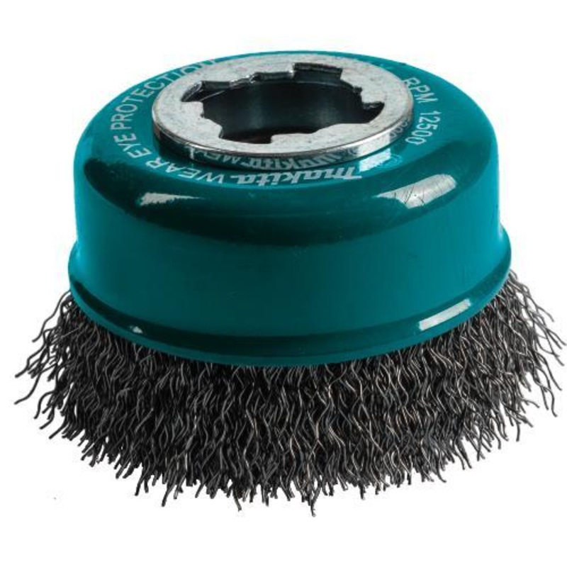 Makita D-72637 XLOCK 3" Carbon Steel Crimped Wire Cup Brush