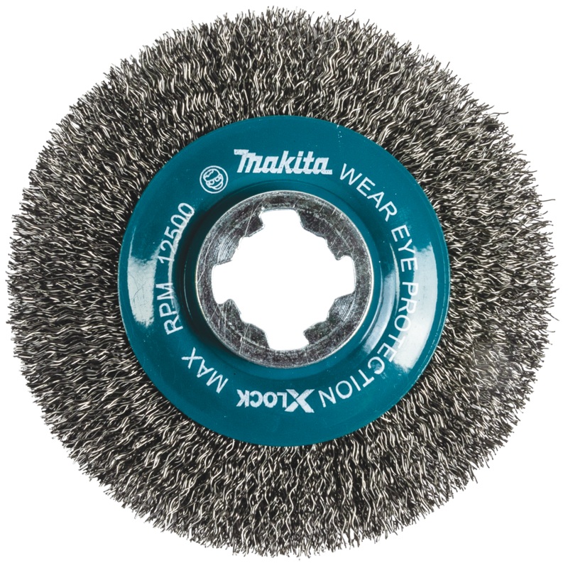 Makita D-72665 XLOCK 41/2" Carbon Steel Crimped Wire Wheel Brush