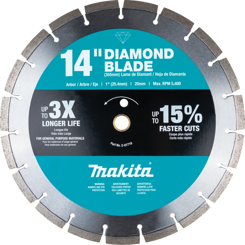 Makita E-01719 14" Diamond Blade, Segmented, General Purpose
