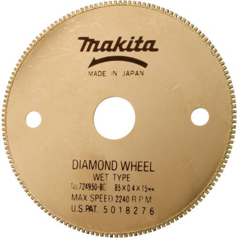 Makita 724950-8C 33/8" Diamond Blade, Tile/Glass