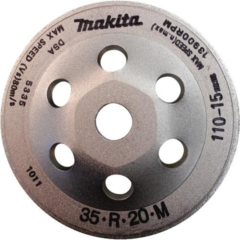 Makita 792289-1 43/8" Diamond Cup Wheel, Continuous Rim