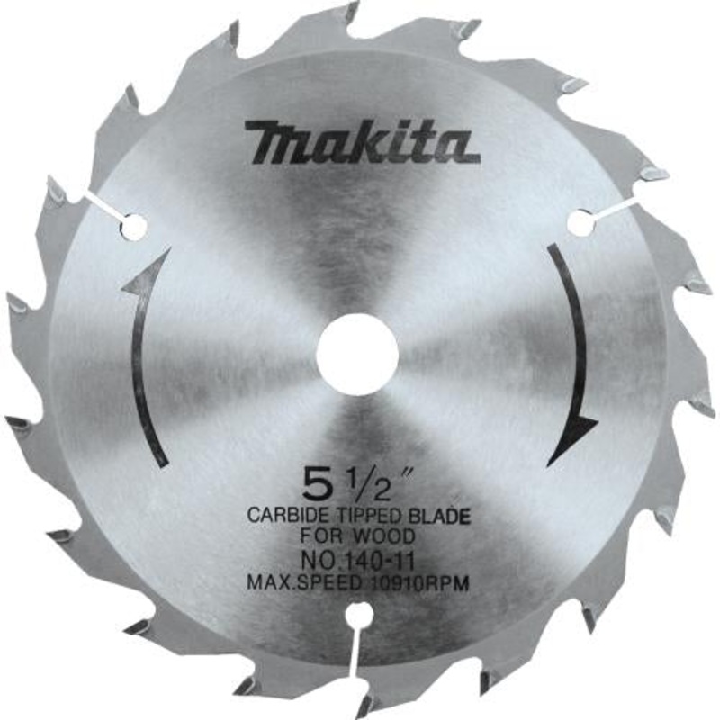 Makita 792335-0 51/2" 18T CarbideTipped Circular Saw Blade