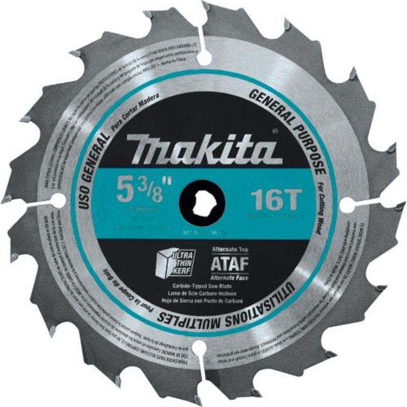 Makita A-94904 53/8" 16T CarbideTipped Circular Saw Blade, General Purpose