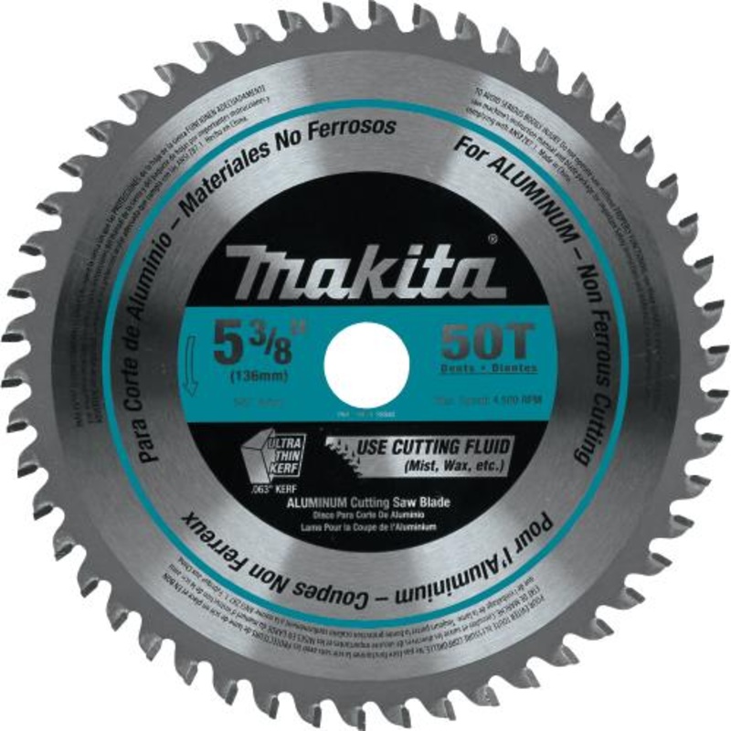 Makita A-95940 53/8" 50T CarbideTipped Saw Blade, Aluminum