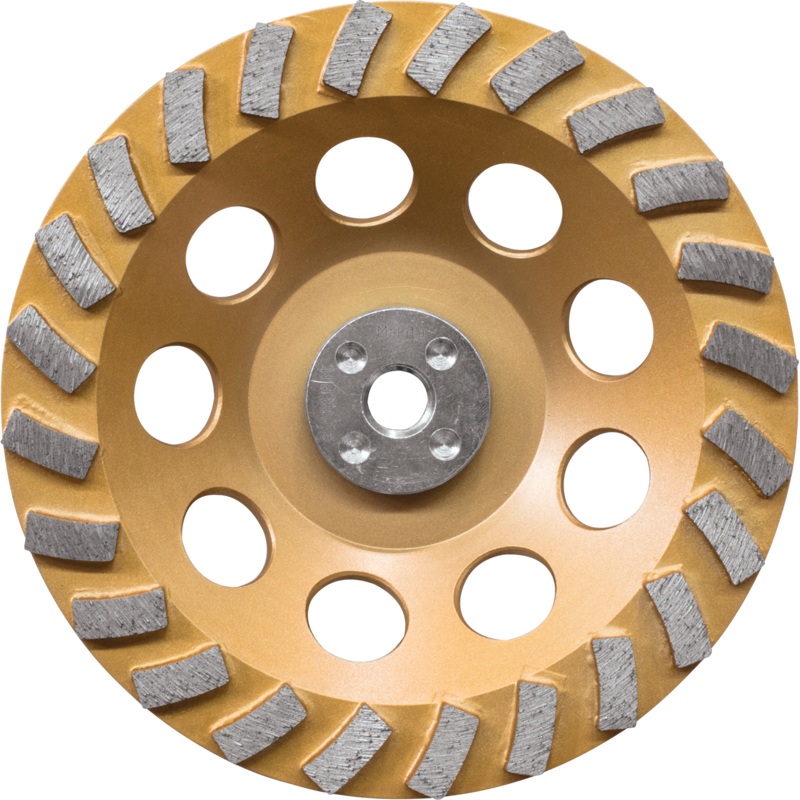 Makita A-96425 7" LowVibration Diamond Cup Wheel, 24 Segment Turbo