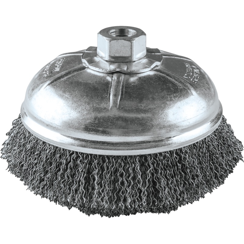 Makita A-98413 6" Crimped Wire Cup Brush, 5/8"11