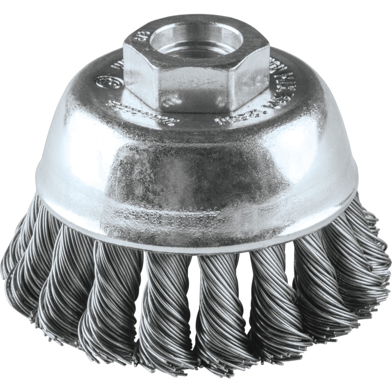 Makita A-98435 23/4" Knot Wire Cup Brush, Stainless, 5/8"11