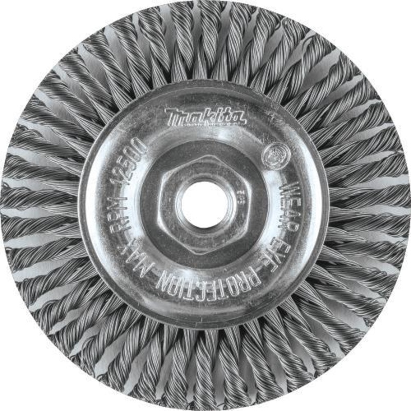 Makita A-98522 5" Stringer Bead Twist Wire Wheel, 5/8"11