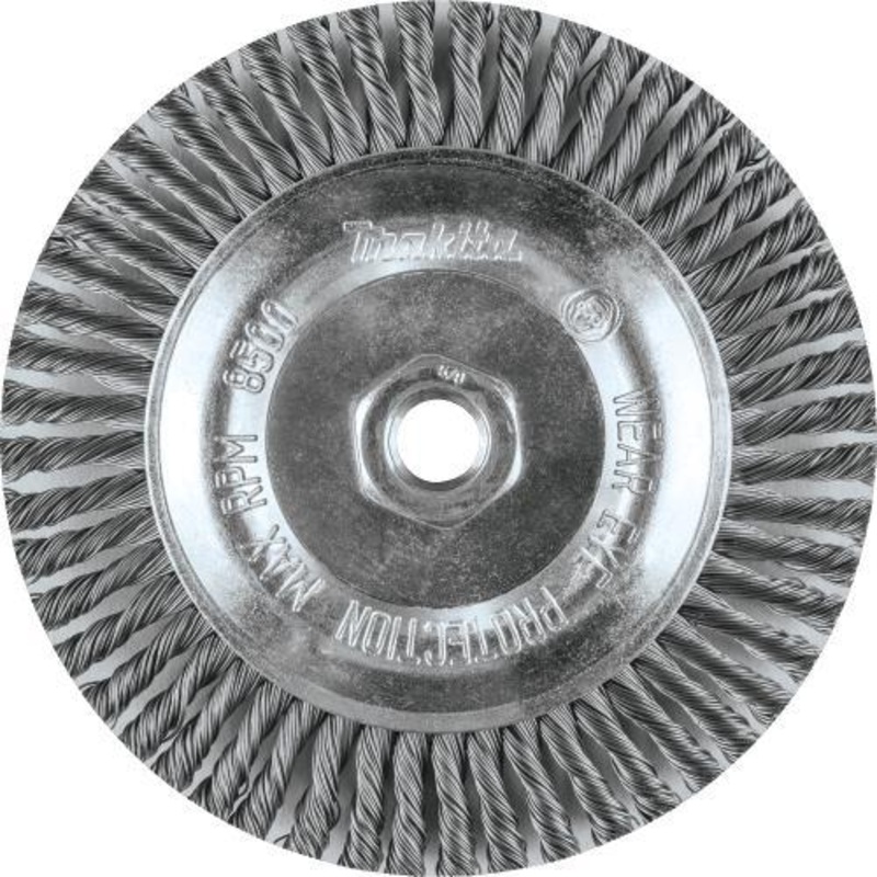 Makita A-98538 6" Stringer Bead Twist Wire Wheel, 5/8"11