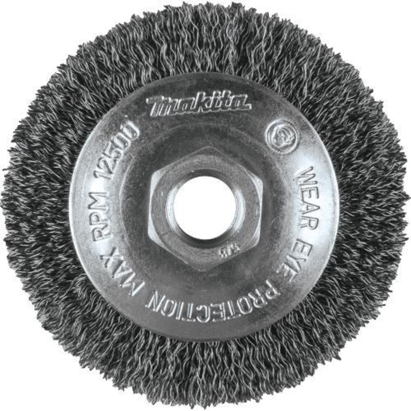 Makita A-98647 33/8" Crimped Wire Bevel Brush, 5/8"11