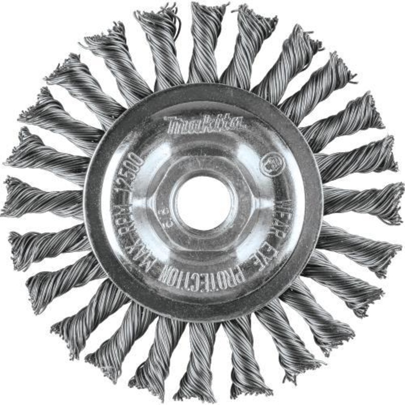 Makita A-98669 4" Knot Twist Wire Wheel, 5/8"11