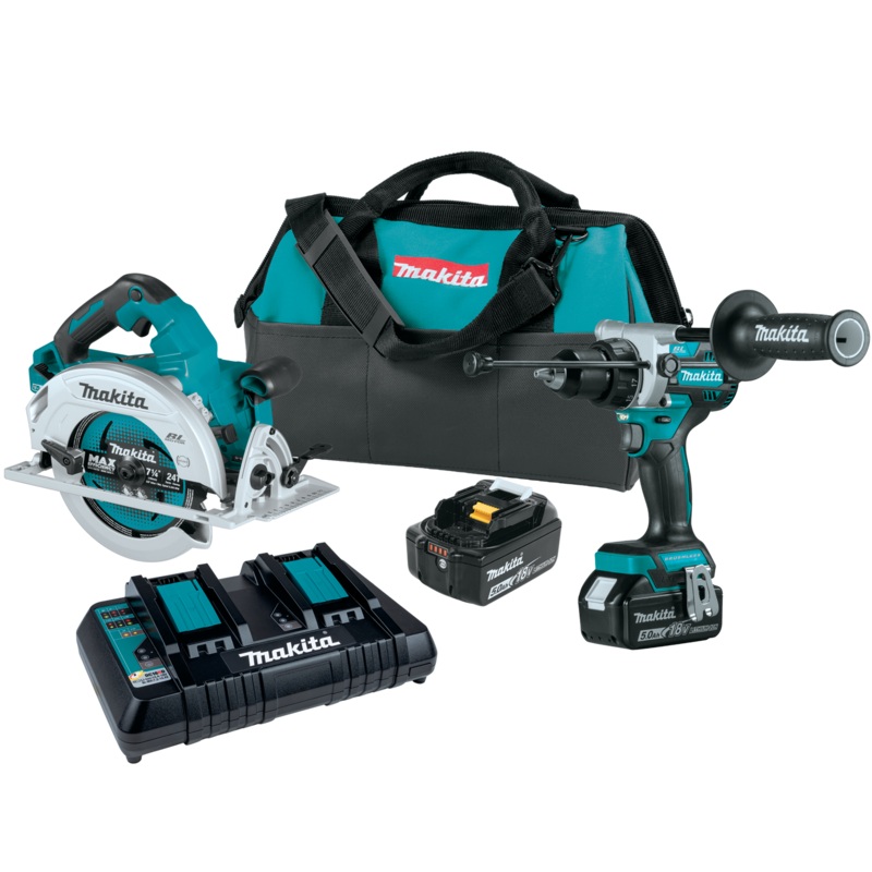 Makita XT290PT 18V LXT LithiumIon Brushless Cordless 2Pc. Combo Kit (5.0Ah)