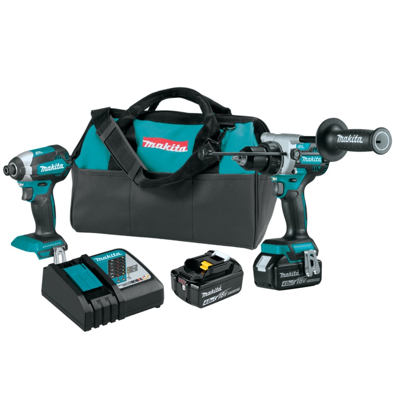 Makita XT291M 18V LXT LithiumIon Brushless Cordless 2Pc. Combo Kit (4.0Ah)