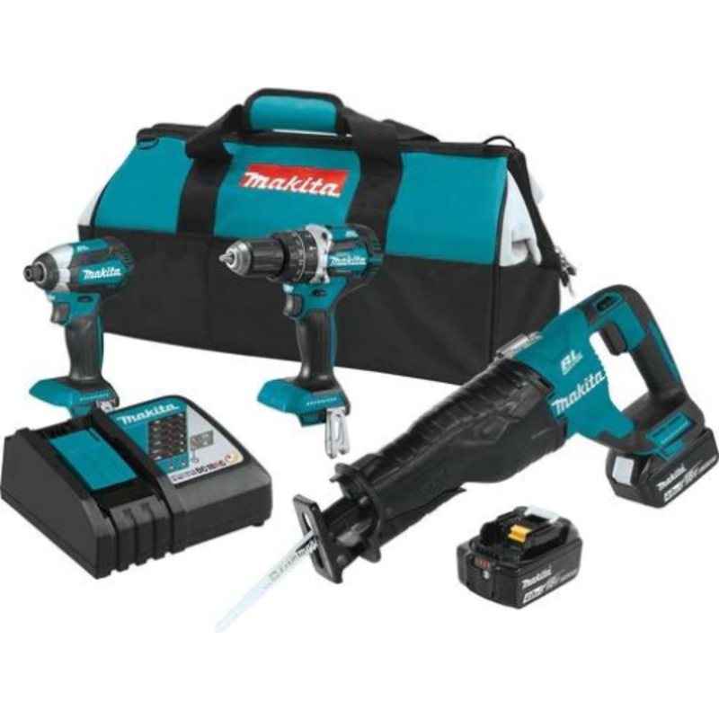 Makita XT328M 18V LXT LithiumIon Brushless Cordless 3Pc. Combo Kit (4.0Ah)