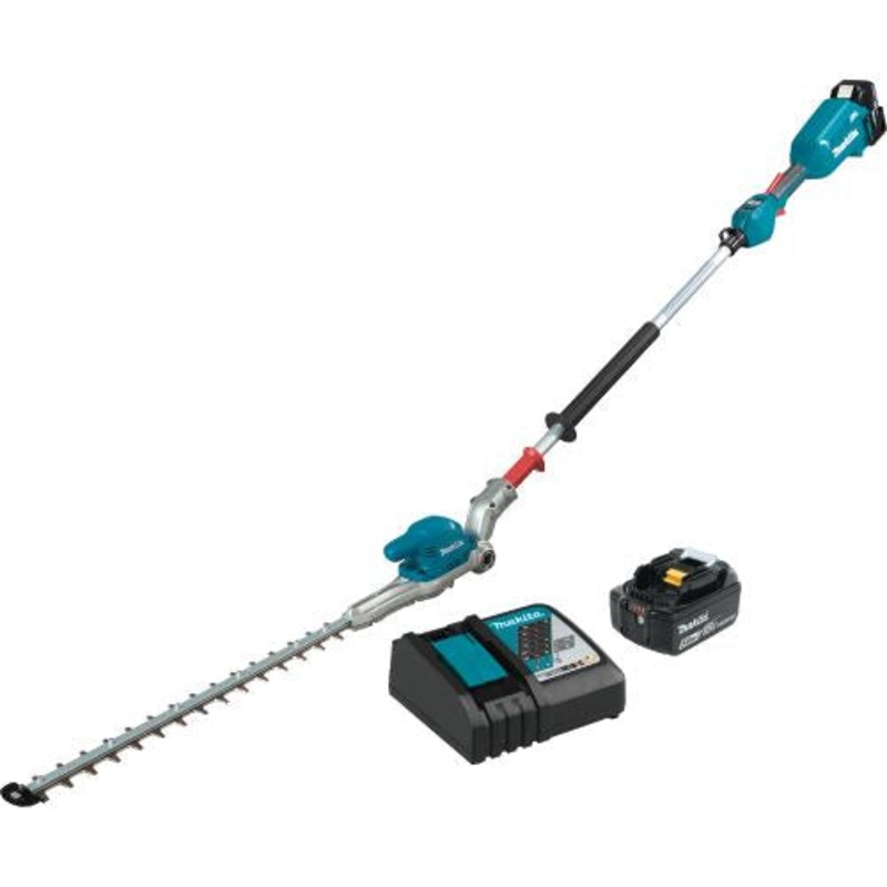 Makita XNU01T 18V LXT LithiumIon Brushless Cordless 20" Articulating Pole Hedge Trimmer Kit (5.0Ah)