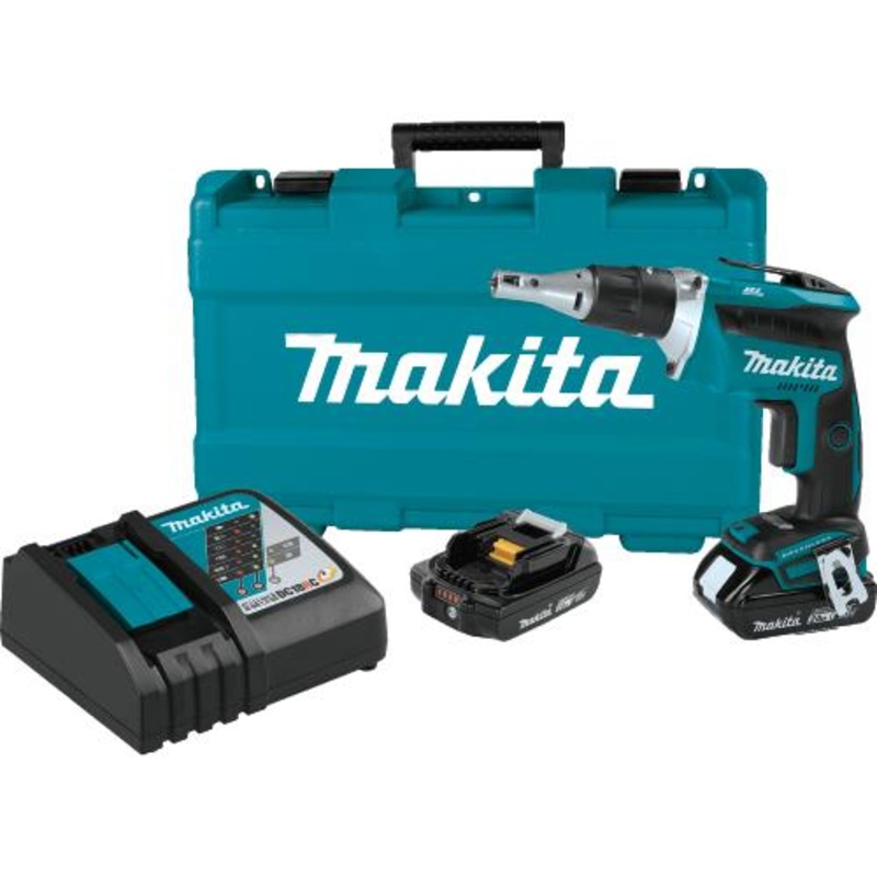 Makita XSF03R 18V Lxt Lithiumion Compact Brushless Cordless 4,000 Rpm Drywall Screwdriver Kit