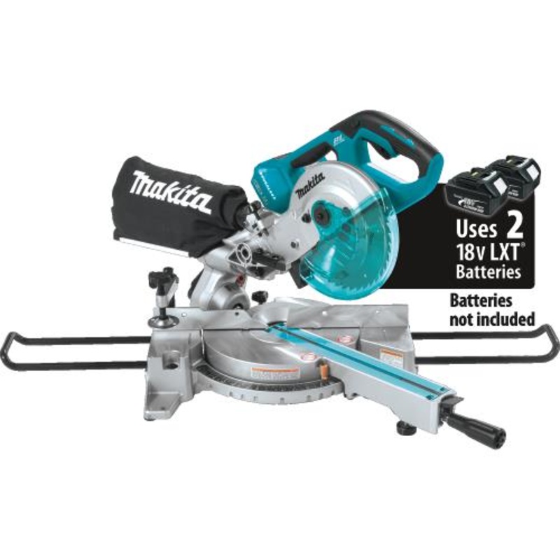 Makita XSL02Z 36V (18V X2) LXT Brushless 71/2" Dual Slide Compound Miter Saw, Tool Only