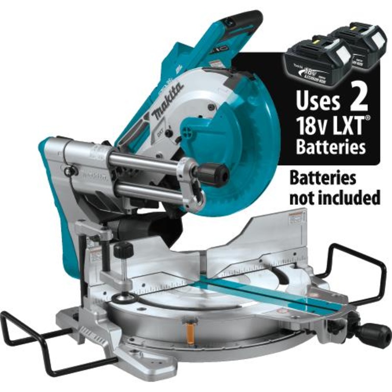 Makita XSL04ZU 36V (18V X2) LXT Brushless 10" DualBevel Sliding Compound Miter Saw, AWS and Laser, Tool Only