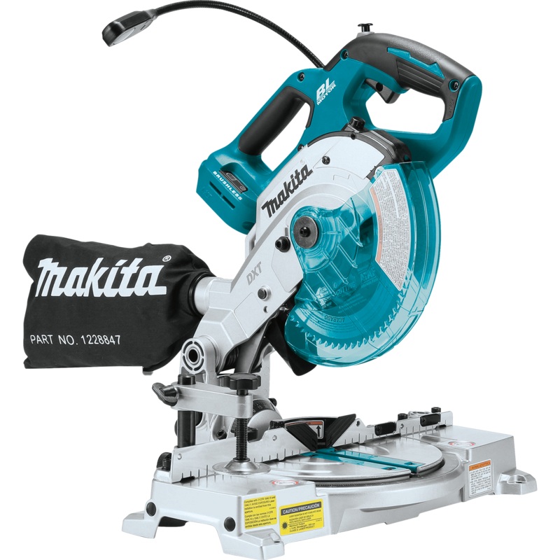 Makita XSL05Z 18V LXT LithiumIon Brushless Cordless 61/2" Compact DualBevel Compound Miter Saw with Laser, Tool Only