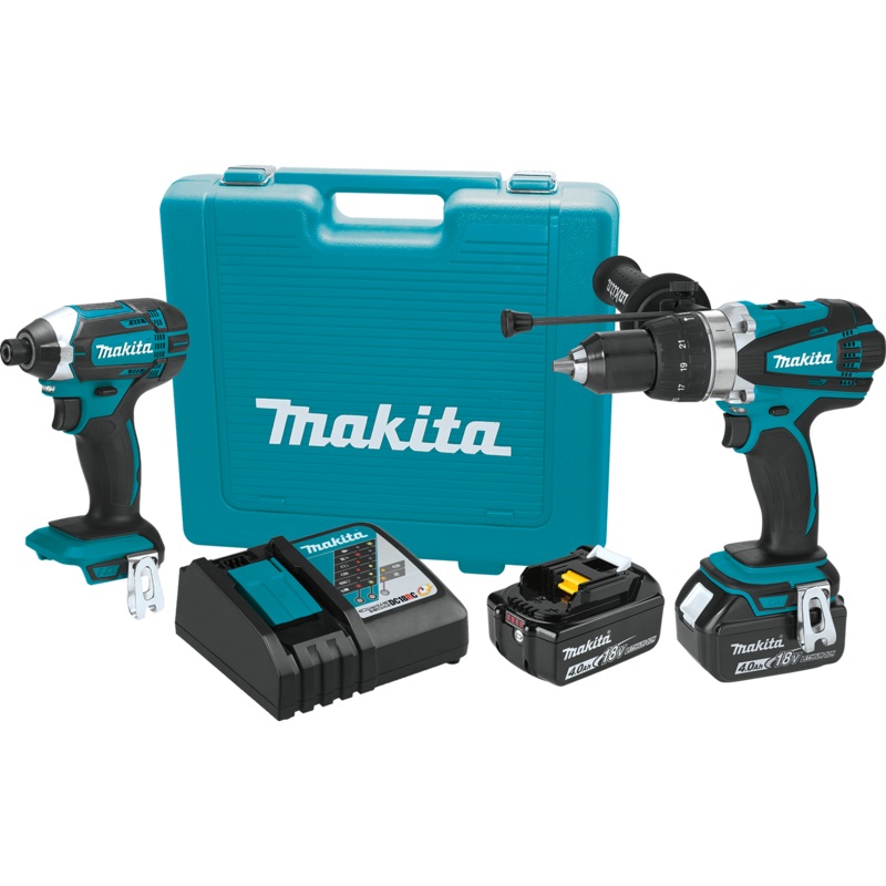 Makita XT263M 18V LXT LithiumIon Cordless 2Pc. Combo Kit (4.0Ah)