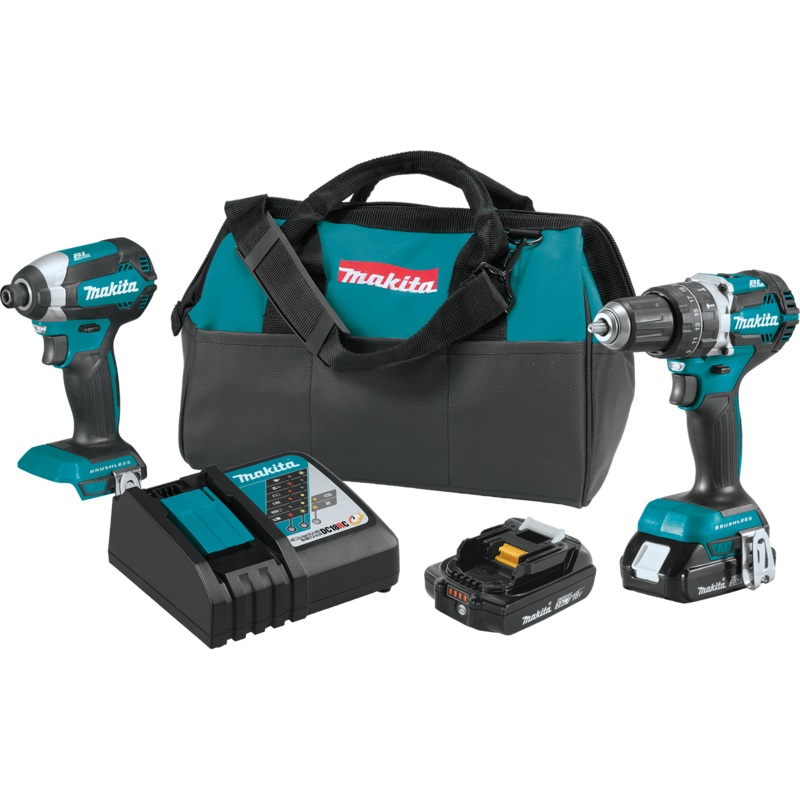 Makita XT269R 18V LXT LithiumIon Compact Brushless Cordless 2Pc. Combo Kit (2.0Ah)