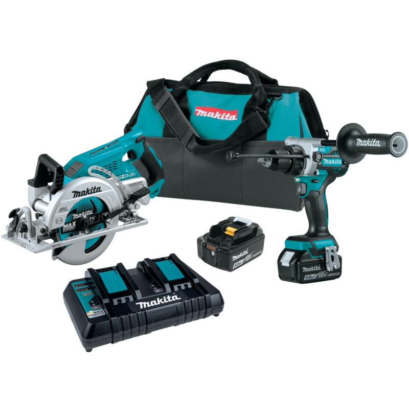 Makita XT289PT 18V LXT LithiumIon Brushless Cordless 2Pc. Combo Kit (5.0Ah)