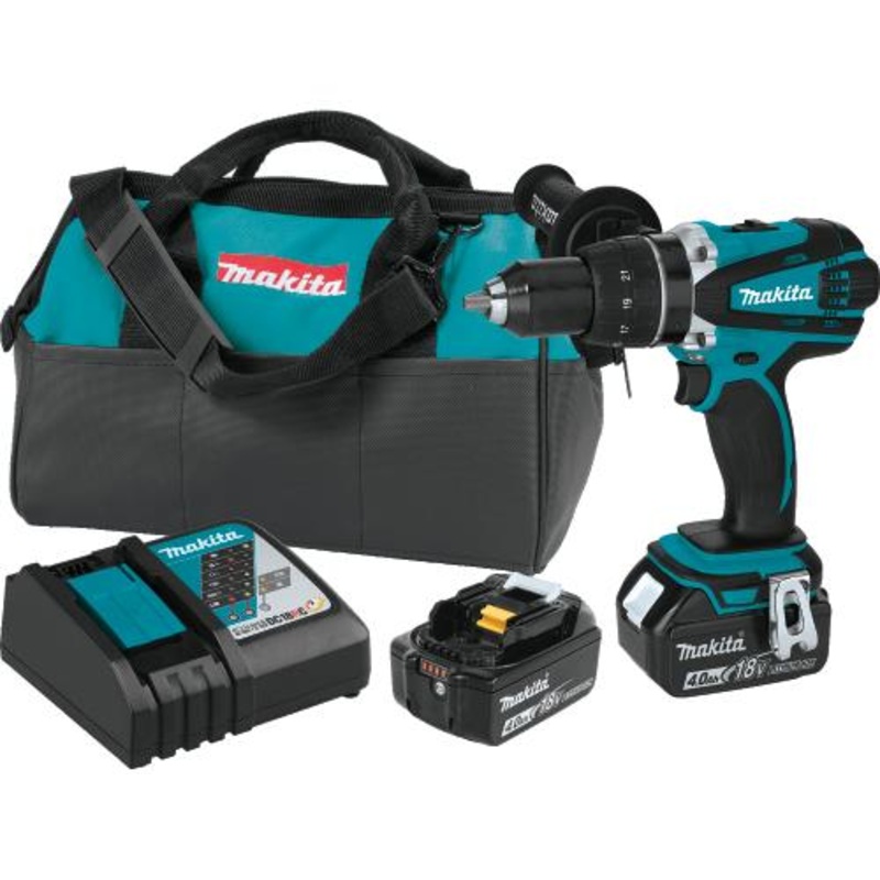 Makita XFD03M 18V LXT LithiumIon Cordless 1/2" DriverDrill Kit (4.0Ah)