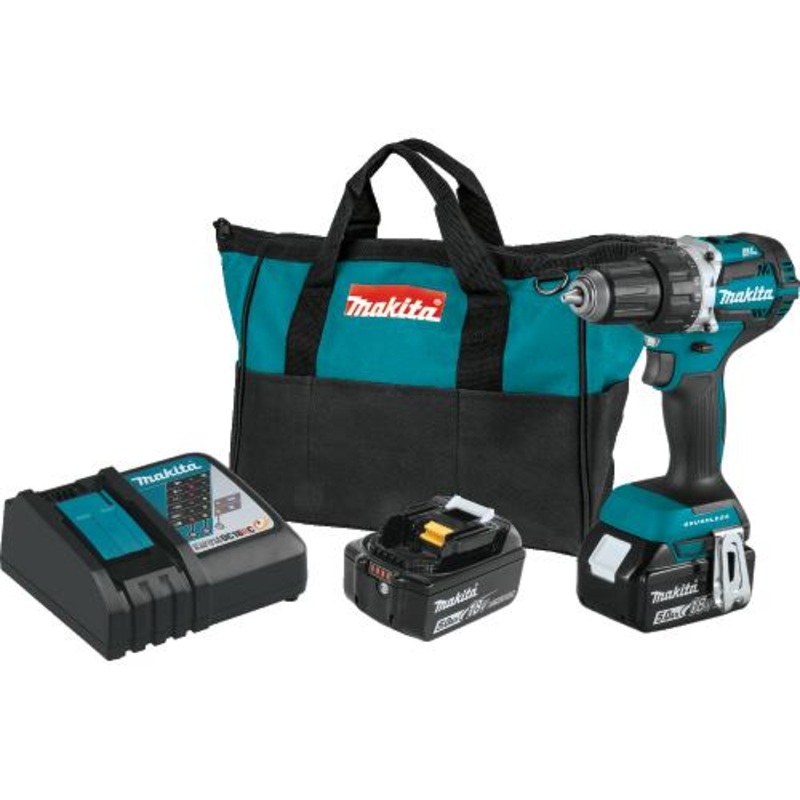 Makita XFD12T 18V LXT LithiumIon Compact Brushless Cordless 1/2" DriverDrill Kit (5.0Ah)