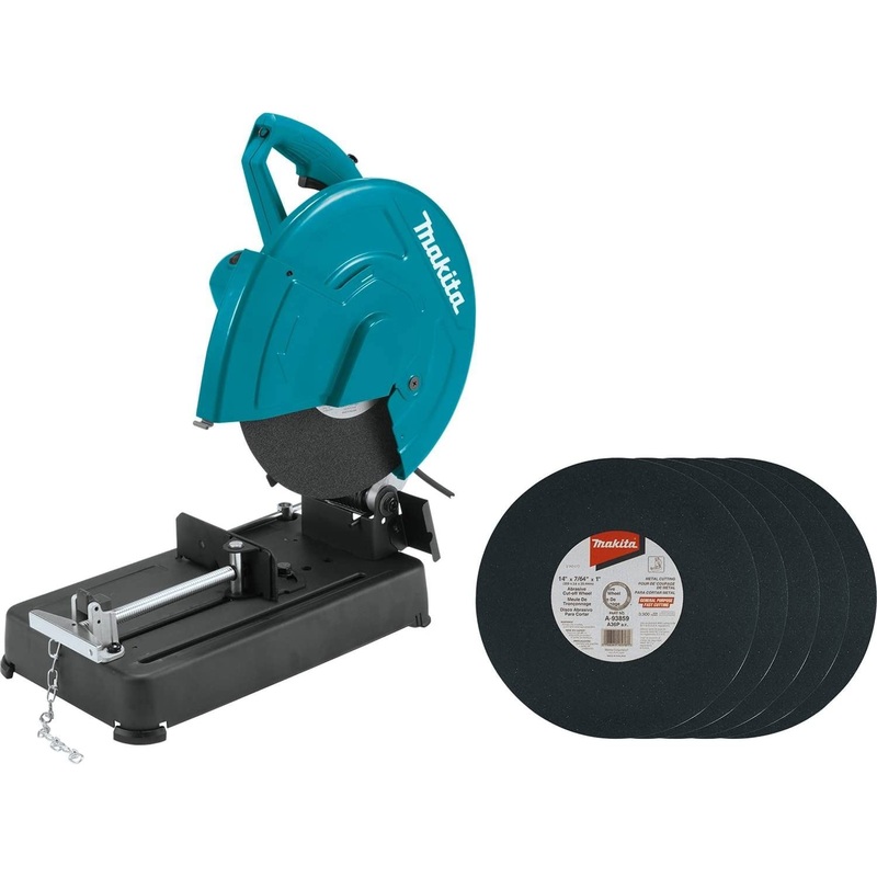 Makita LW1401X 14" CutOff Saw with 5 ea. CutOff Wheels