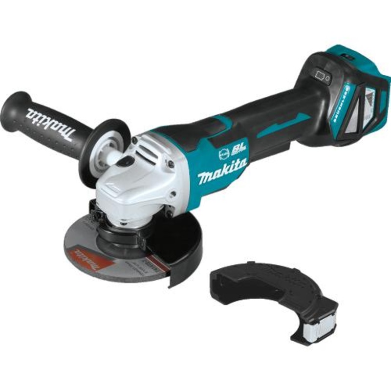 Makita XAG20Z 18V Lxt Lithiumion Brushless Cordless 41/2 / 5" Paddle Switch Cutoff/Angle Grinder, With Electric Brake, Tool Only