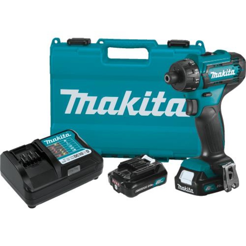 Makita FD10R1 12V max CXT LithiumIon Cordless 1/4" Hex Screwdriver Kit (2.0Ah)