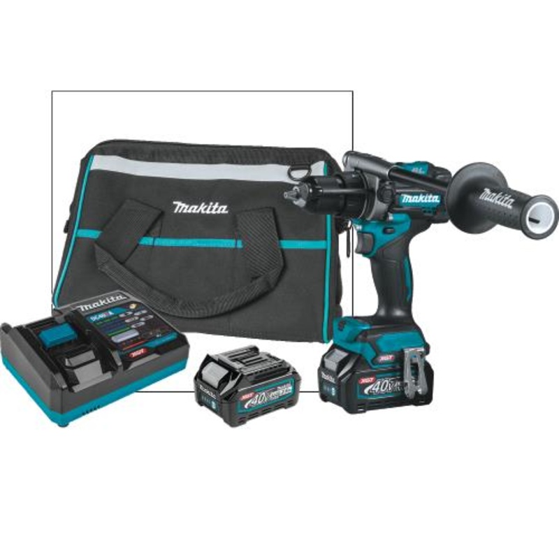 Makita GPH01D 40V max XGT Brushless Cordless 1/2" Hammer DriverDrill Kit (2.5Ah)