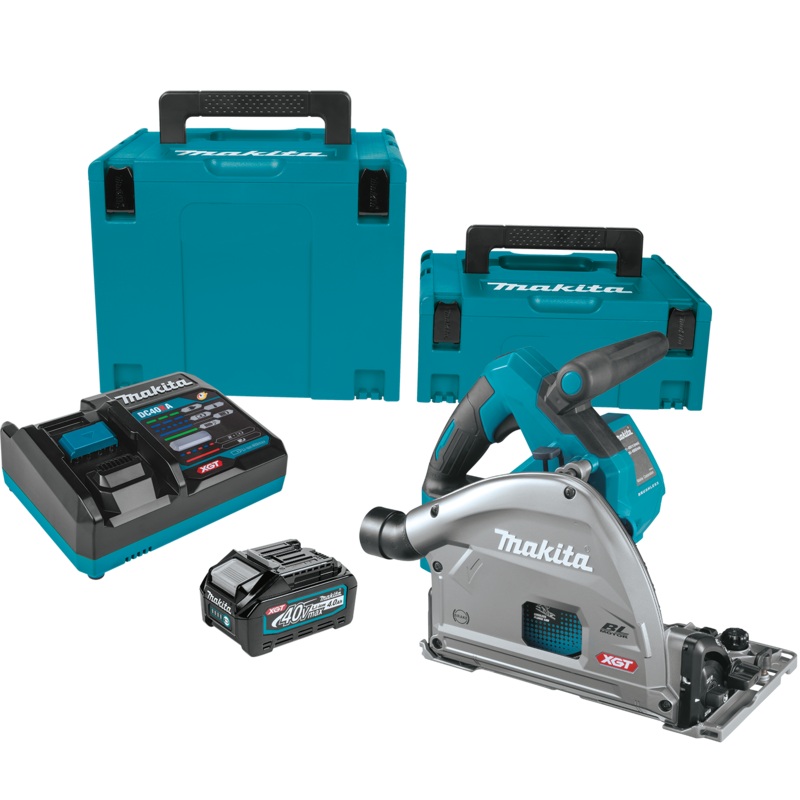 Makita GPS01M1J 40V max XGT Brushless Cordless 61/2" Plunge Circular Saw Kit, AWS Capable (4.0Ah)