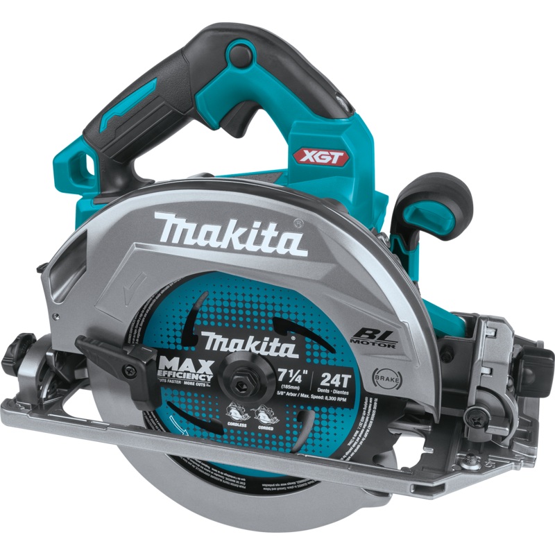 Makita GSH02Z 40V max XGT Brushless Cordless 71/4" Circular Saw with Guide Rail Compatible Base, AWS Capable, Tool Only