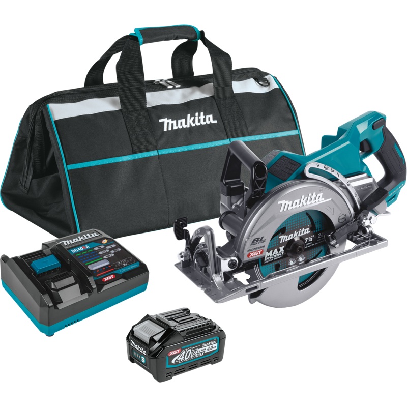 Makita GSR01M1 40V max XGT Brushless Cordless Rear Handle 71/4 Circular Saw Kit (4.0Ah)