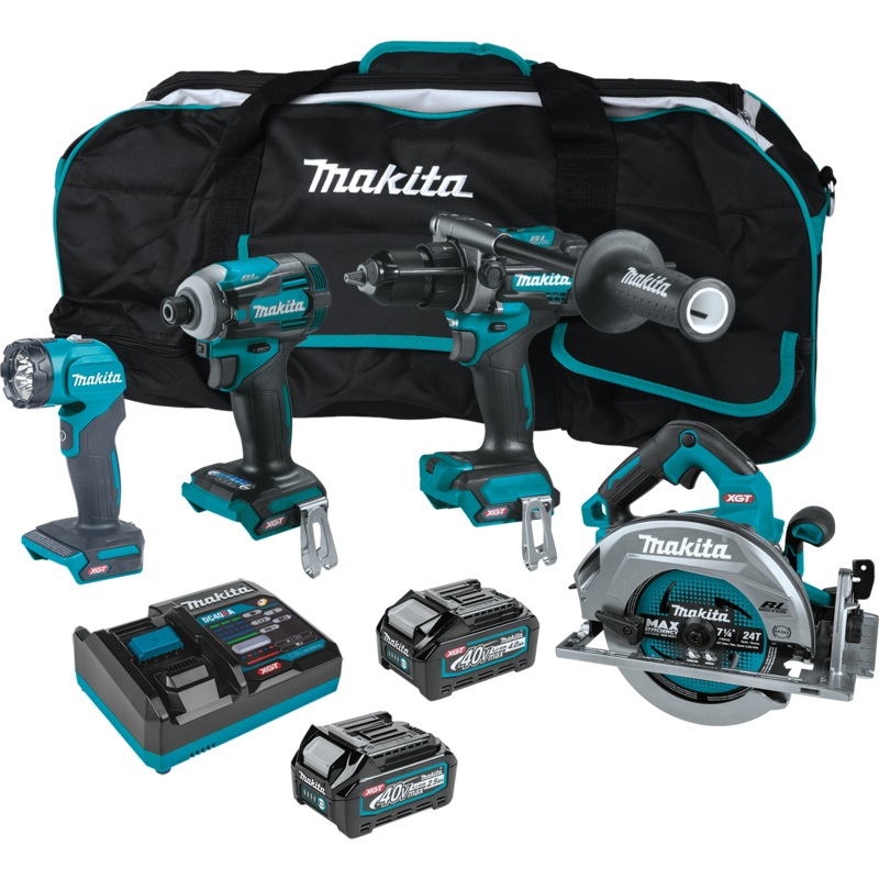 Makita GT400M1D1 40V max XGT Brushless Cordless 4Pc. Combo Kit (2.5Ah/4.0Ah)