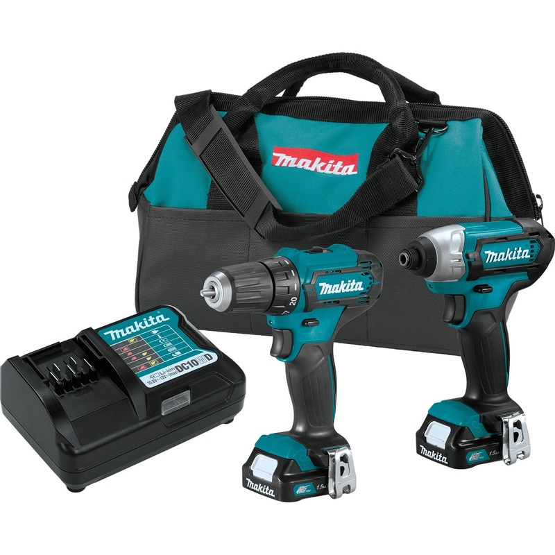 Makita CT232 12V max CXT LithiumIon Cordless 2Pc. Combo Kit (1.5Ah)