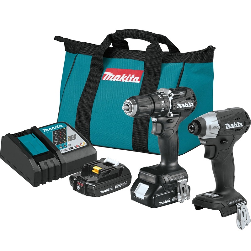 Makita CX205RB 18V LXT LithiumIon SubCompact Brushless Cordless 2Pc. Combo Kit (2.0Ah)