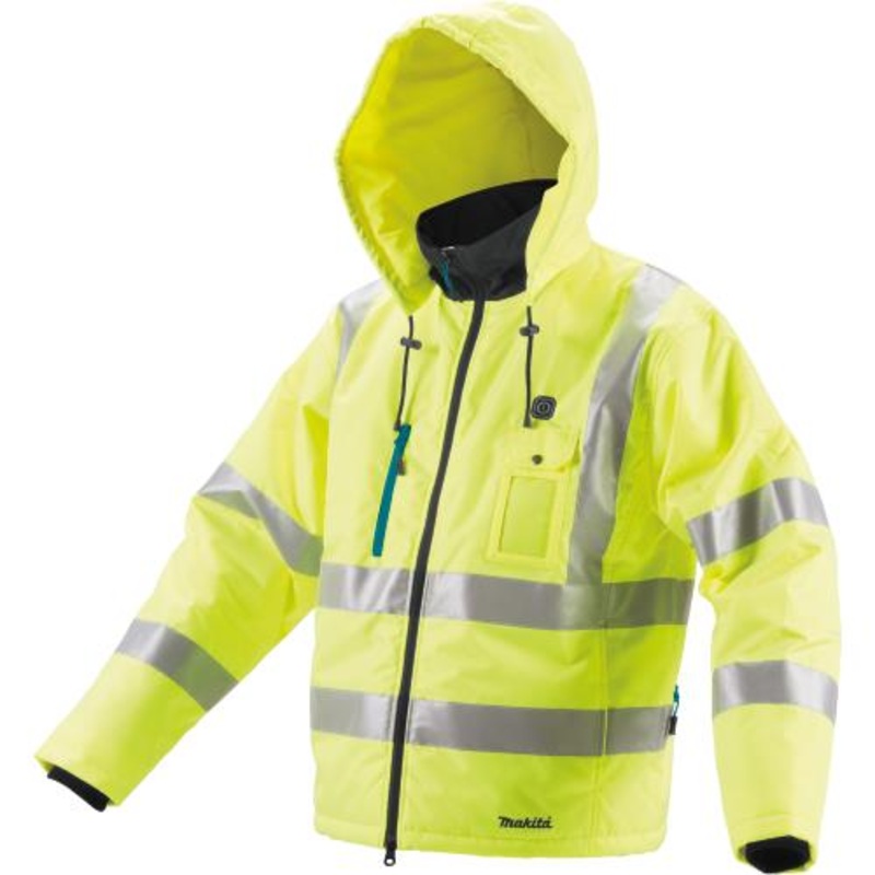 Makita DCJ206ZS 18V LXT LithiumIon Cordless High Visibility Heated Jacket, Jacket Only (S)