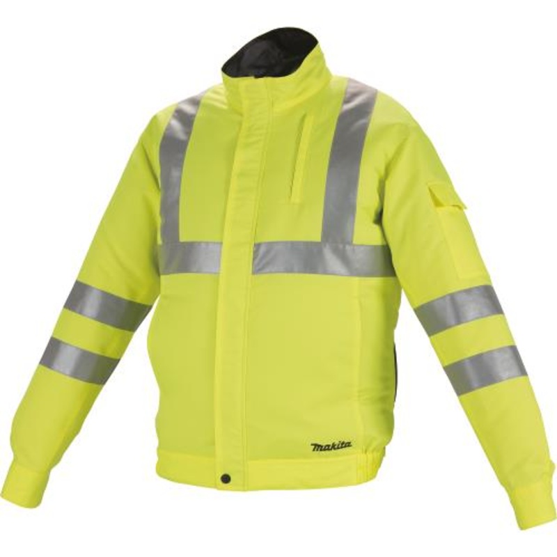 Makita DFJ214ZS 18V LXT LithiumIon Cordless High Visibility Fan Jacket, Jacket Only (S)