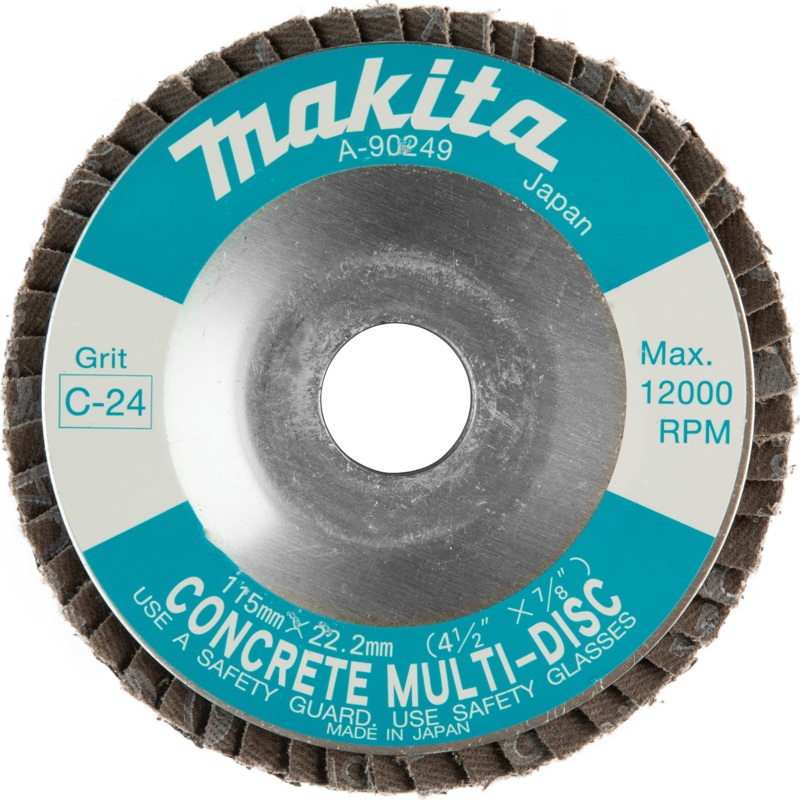 Makita A-90249 41/2" x 7/8" MultiDisc, 24 Grit, Masonry, Flat Type 27