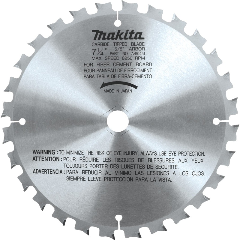 Makita A-90451 71/4" 28T CarbideTipped, Fiber Cement Blade