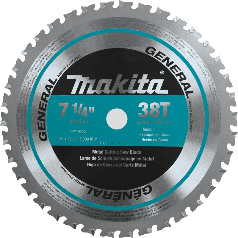Makita A-93821 71/4" 38T CarbideTipped Saw Blade, Ferrous Metal