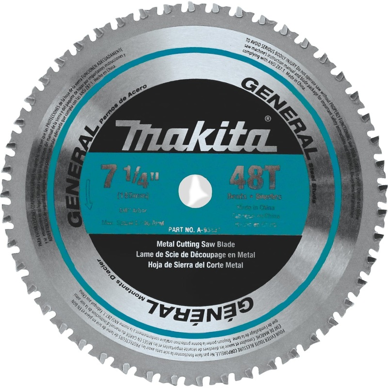 Makita A-93837 71/4" 48T CarbideTipped Saw Blade, Ferrous Metal