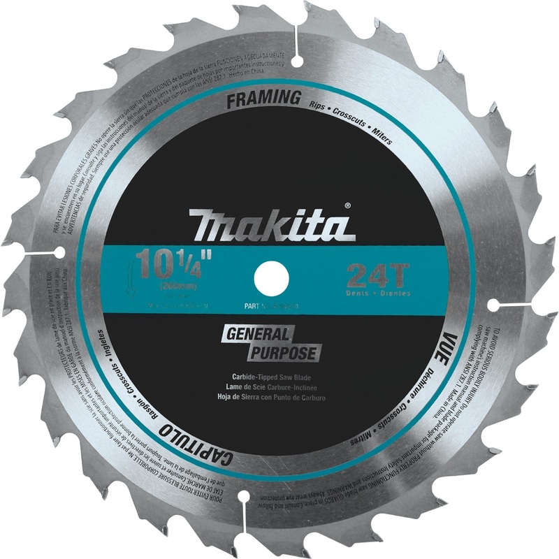 Makita A-94910 101/4" 24T CarbideTipped Circular Saw Blade, Framing