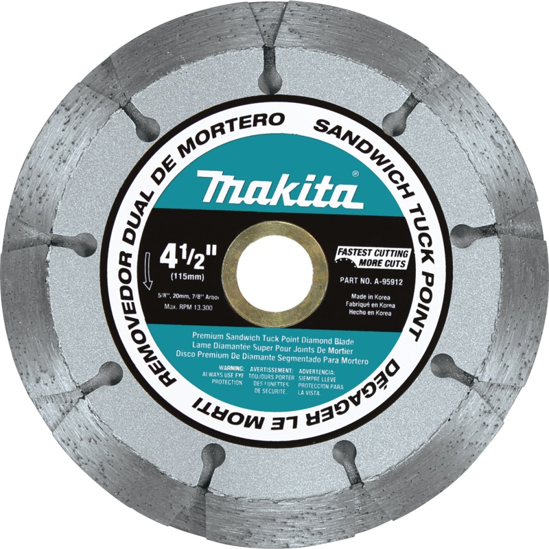Makita A-95912 41/2" Dual Sandwich Diamond Tuck Point Blade