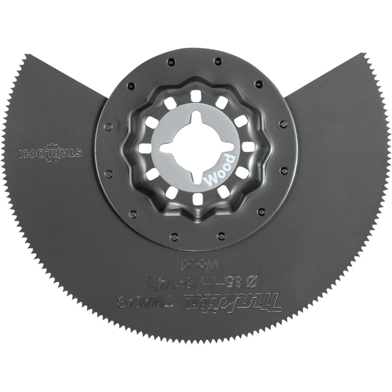 Makita B-67044 Starlock Oscillating MultiTool 31/4" High Carbon Steel Round Segmented Saw Blade